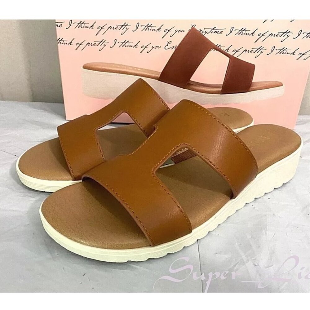 NEW Kensie Women's Elena H Band Slide Sandal